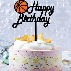 Basketball Birthday Cake Topper - Perfect Party Decoration