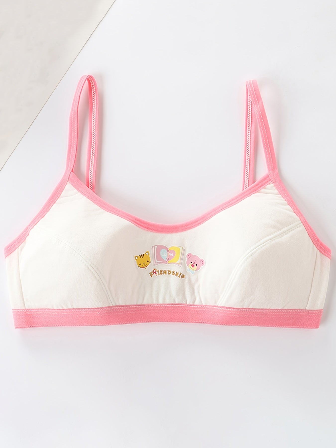 Girls Animal Graphic Sports Bra Set for Teens