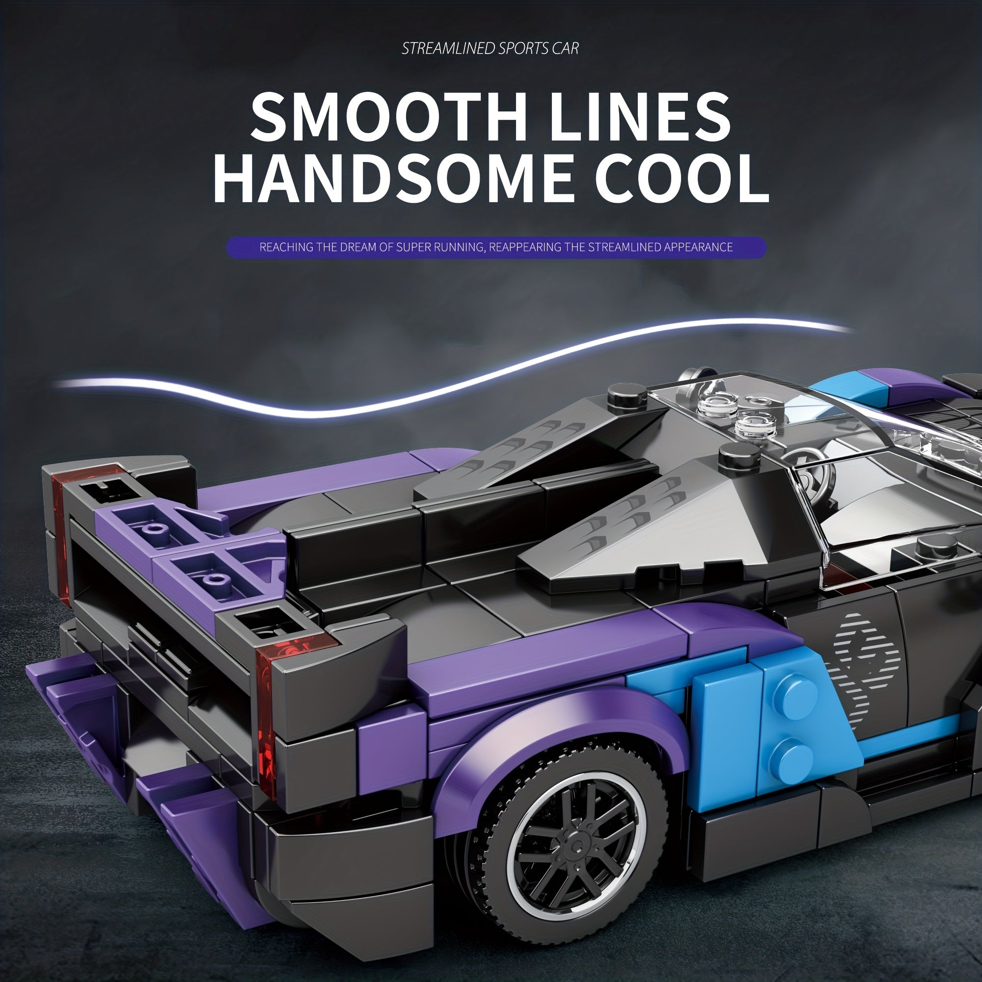 390pcs Car Building Blocks Racing Model Educational Toys for Boys and Girls