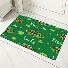Clover Print Rug Lip English Letter Washable Carpet Home Decor Room Bedroom