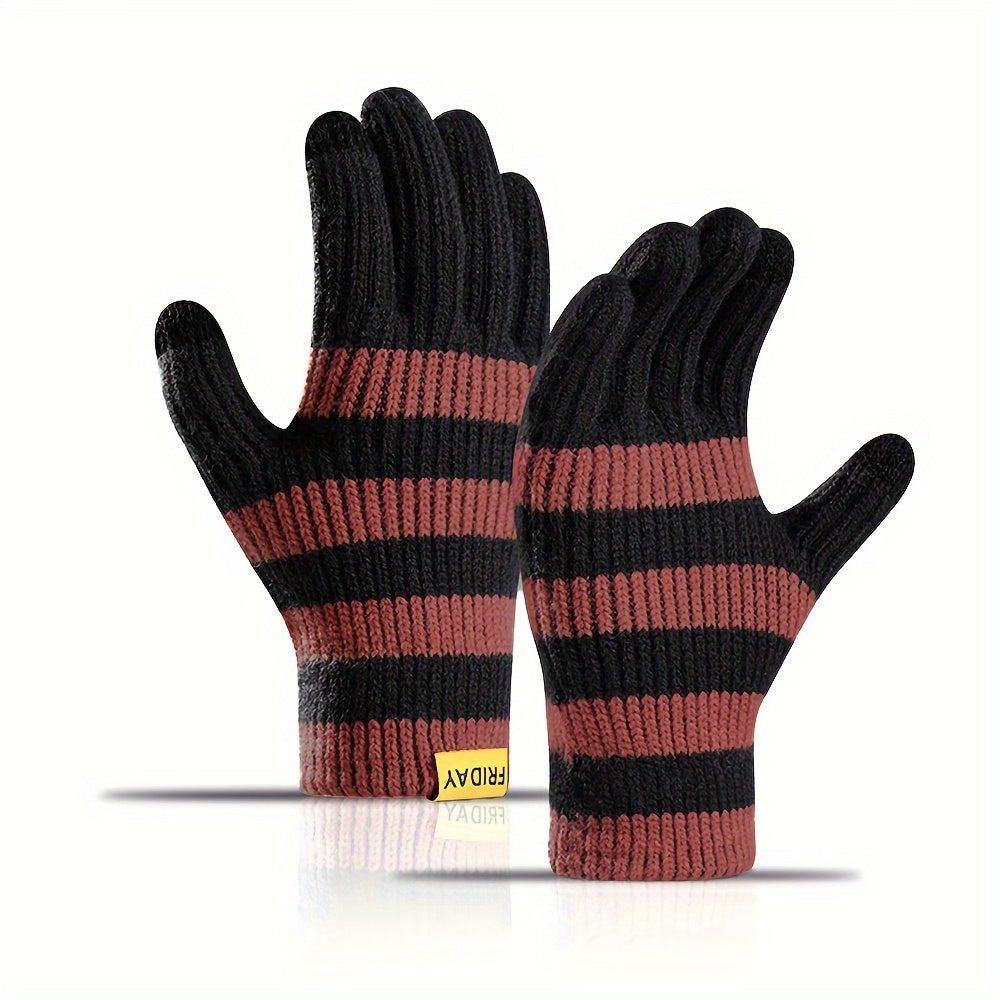 Winter Warm Gloves For Men women Thickened Outdoor Cycling Sports Coldproof