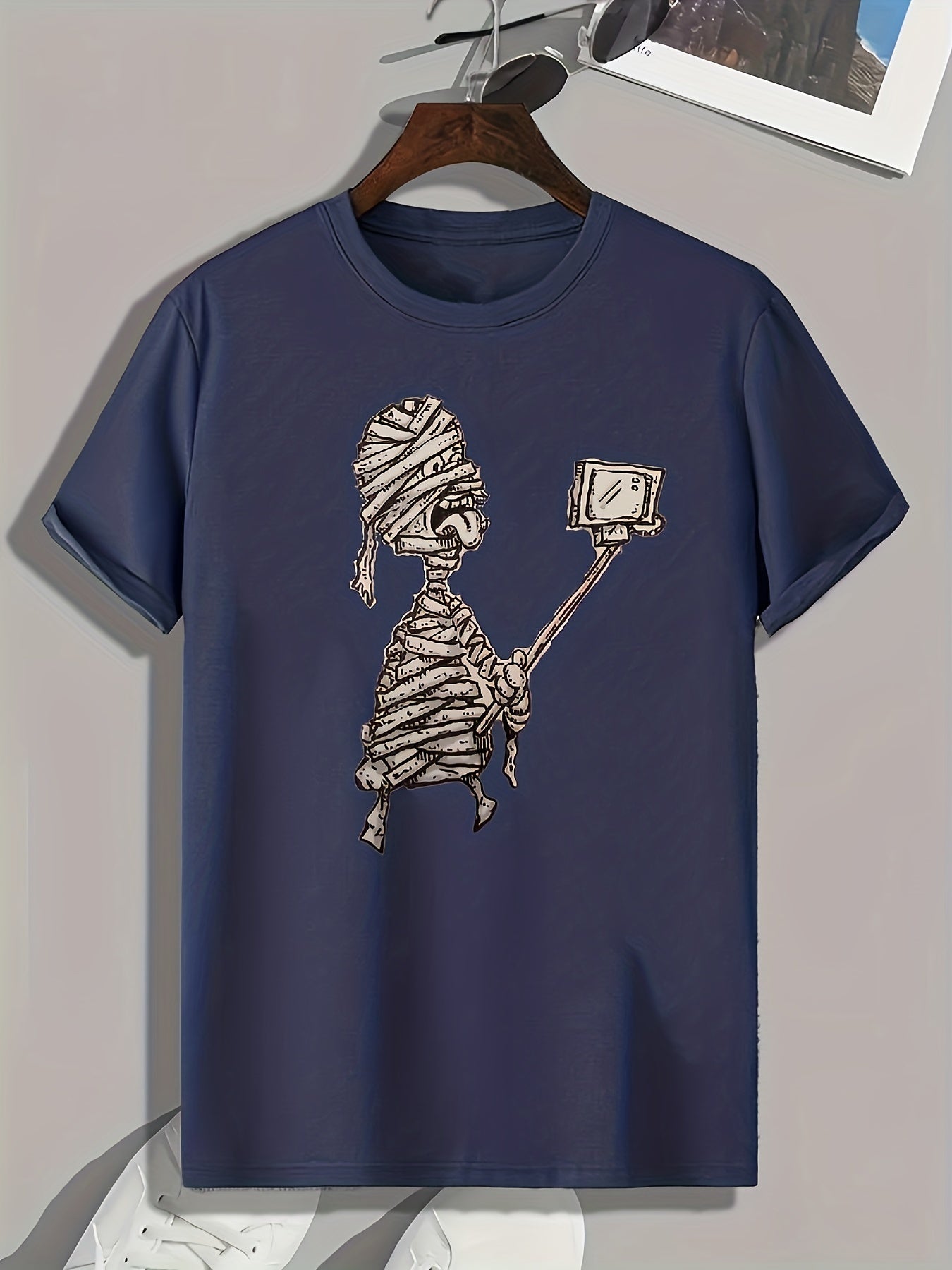 Halloween Mummy Pattern Men's Sports T shirt