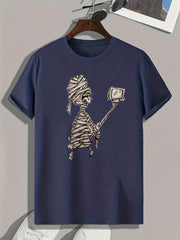 Halloween Mummy Pattern Men's Sports T shirt