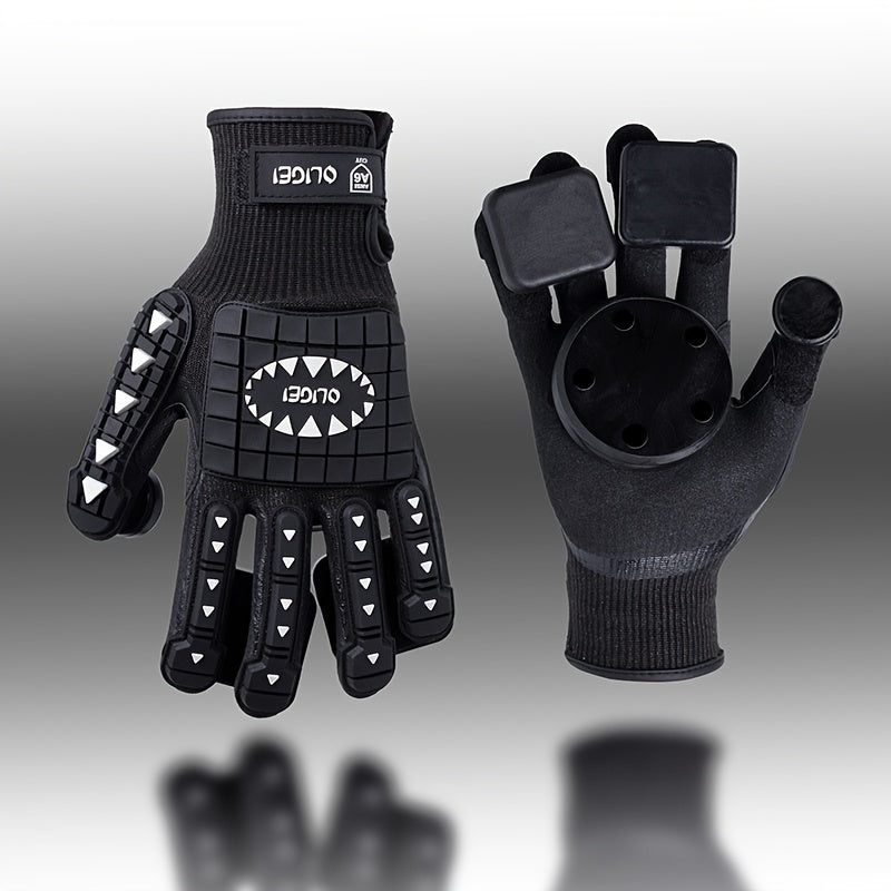 Durable Skateboard Gloves with Slides