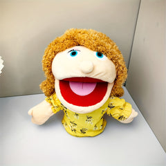 Set of 2 Family of Six Puppet Figures Plush Toys for Storytelling