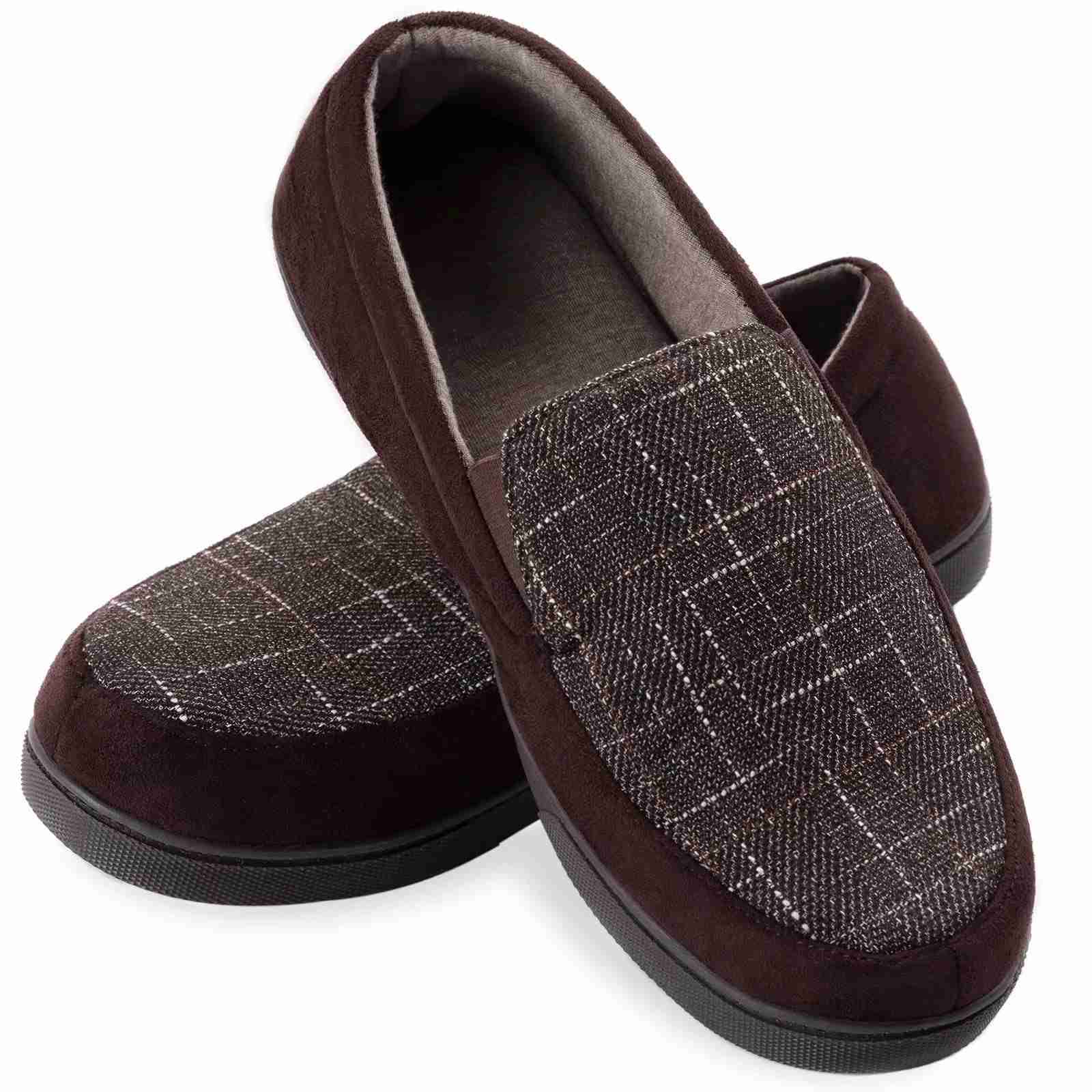 Men's Lightweight Memory Foam House Slipper Cozy Closed Back Indoor Outdoor
