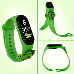 Colorful Dinosaur Sports Watch Waterproof LED Digital Christmas Gift