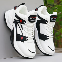 Men's Colour Block High Top Basketball Shoes