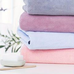 Oversized Bath Towels Coral Velvet Soft & Absorbent
