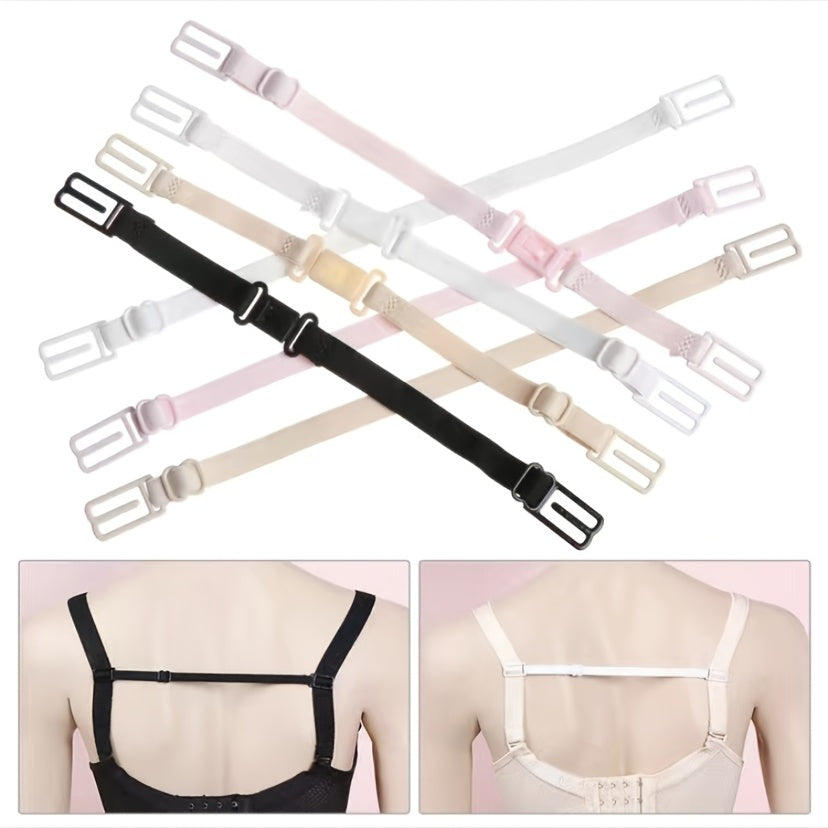 Adjustable Bra Strap Clips Elastic Shoulder Belt Buckle