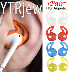 2pcs Silicone Earphone Sleeves Anti-loss Anti-slip Ear Caps Ear Plugs