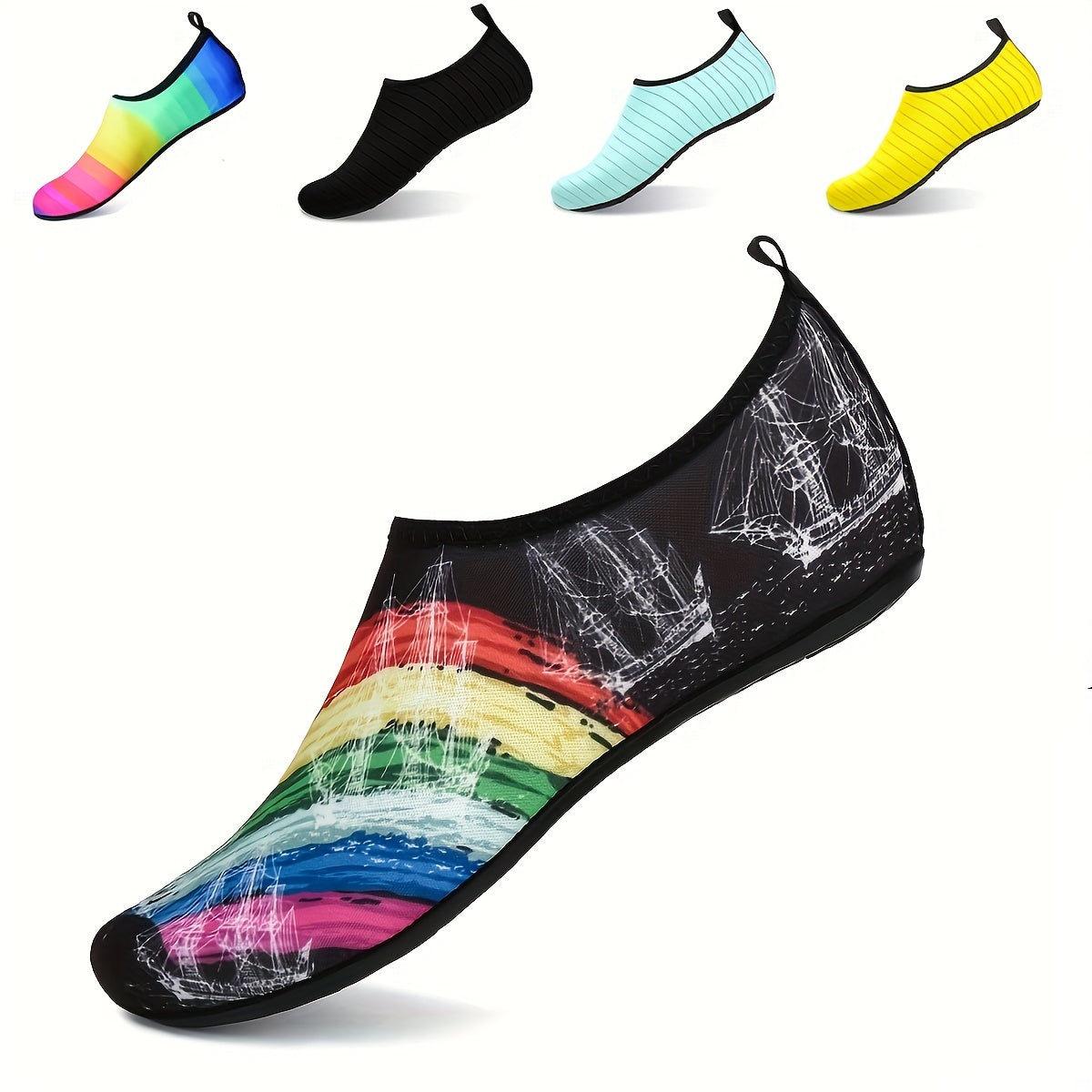 Women's Aqua Socks Quick Dry Barefoot Shoes for Swimming Fitness
