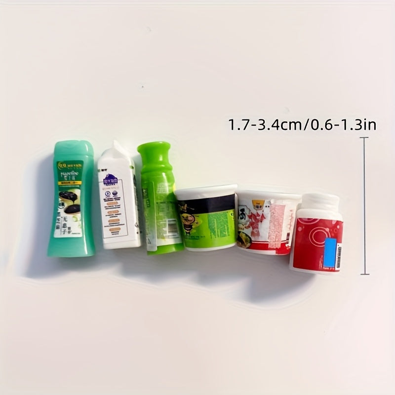 5pcs Shampoo & Conditioner Bottles Travel Size Set Mini House Accessories
