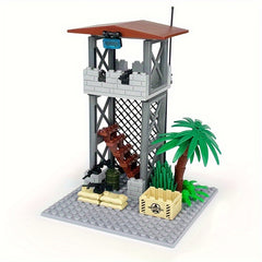 City Military Guard Tower Building Blocks Field Command Post Toys