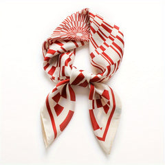 Geometric Bandana Scarf Casual Shawl Wrap Polyester Hiphop Head Wrap