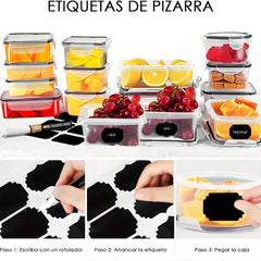 24pcs Transparent Food Box Pantry Storage Box BPA-Free