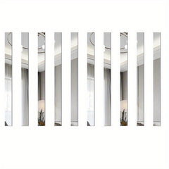 10PCS 19.5cm Wall Acrylic Decoration Strip Self Adhesive Stickers