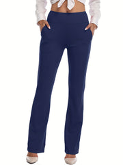 High Waist Flared Trousers Sports Fitness Yoga Running Trousers