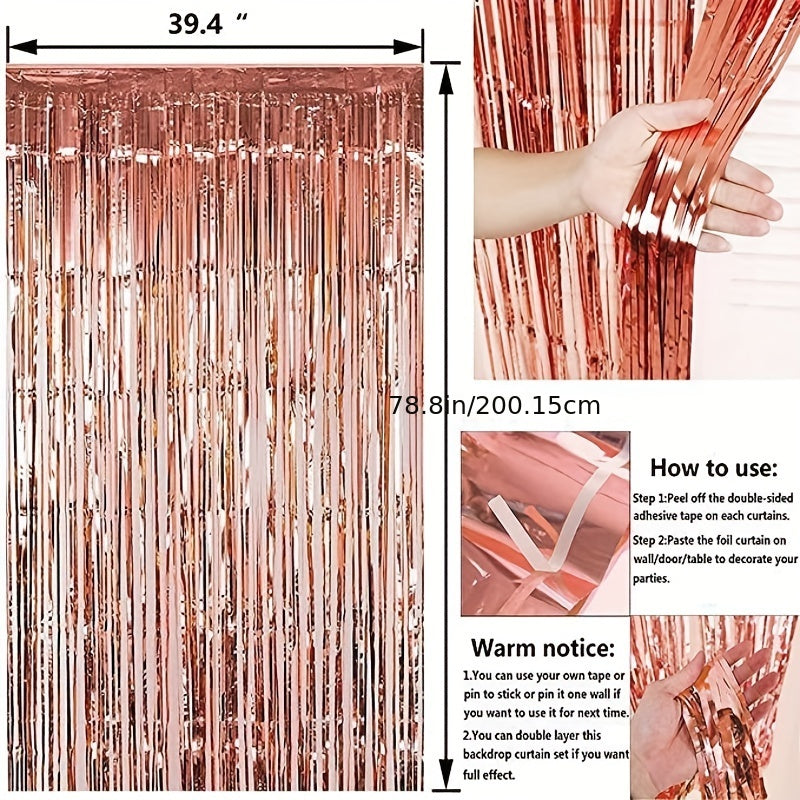 42pcs Rose Gold Bridal Party Supplies Set for Cake Decoration