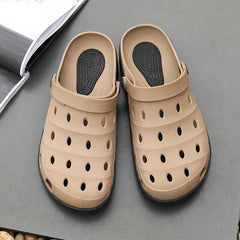 Men's Lightweight Comfy Clogs Hollow Out Non Slip Garden Shoes