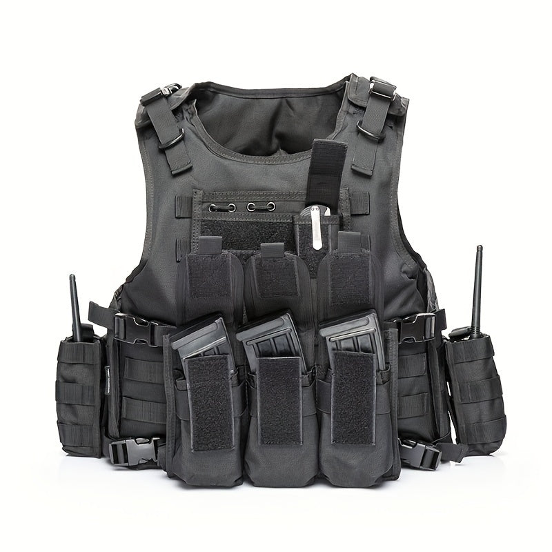Camouflage Combat Training Vest - Adjustable Outdoor Tactical Vest Kit