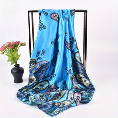 Western Style 88 Cowboy Bandana Rustic Ranch Scarf with Cowboy Hat