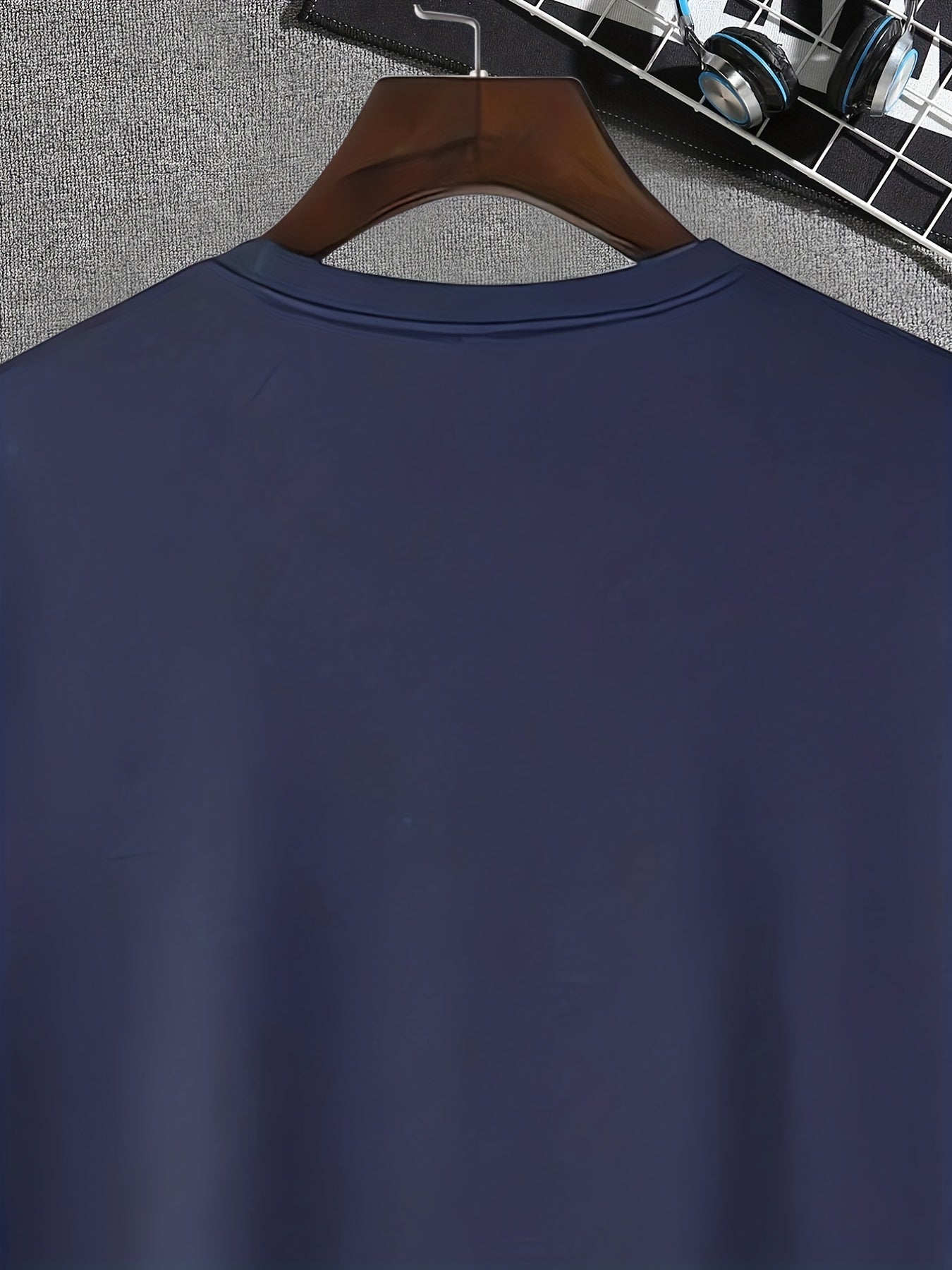 Men's Doodle Pattern T-shirt Active Stretch Breathable Tee
