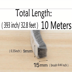 Adhesive Seal Strip for Windows & Doors, Soundproof
