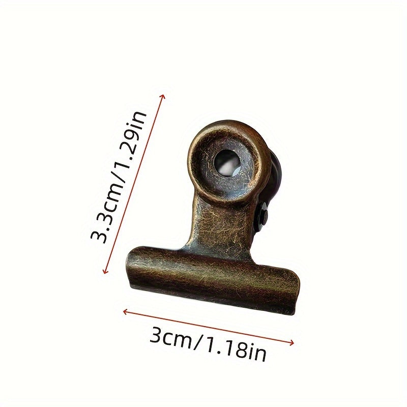 2pcs Vintage Metal Clips Long tailed Iron Clips Book Clips