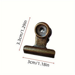 2pcs Vintage Metal Clips Long tailed Iron Clips Book Clips