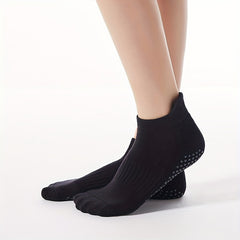 Breathable Non-slip Yoga Socks w/ Extra Grips for Barre Ballet Pilates Fitness
