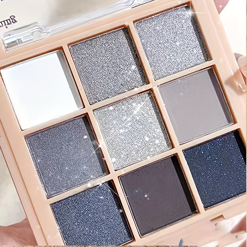 Earth Tone Eyeshadow Palette Glitter Matte Powder Long Lasting Eye Makeup