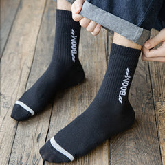 10 Pairs Men's Outdoor Crew Socks, Moisture Wicking Athletic Sports Socks