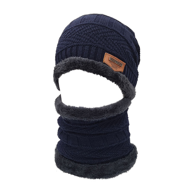 Slouchy Knitted Wool Hat for Cold Weather