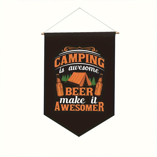 1pc Camping Campsite Flag Garden Decoration Flag