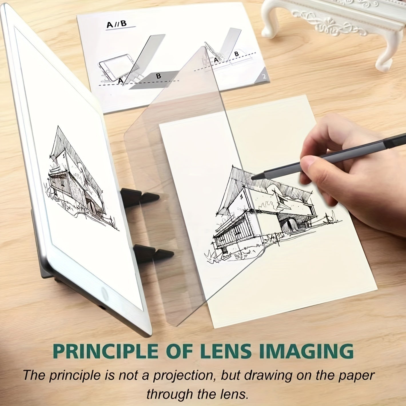 Portable Optical Clear Tracing Drawing Board Sketching Tool