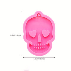 Resin Ghost Head Keychain Mold for DIY Jewelry Making