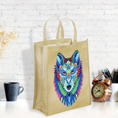 Custom Cartoon Wolf Diamond Painting Ironing Bag