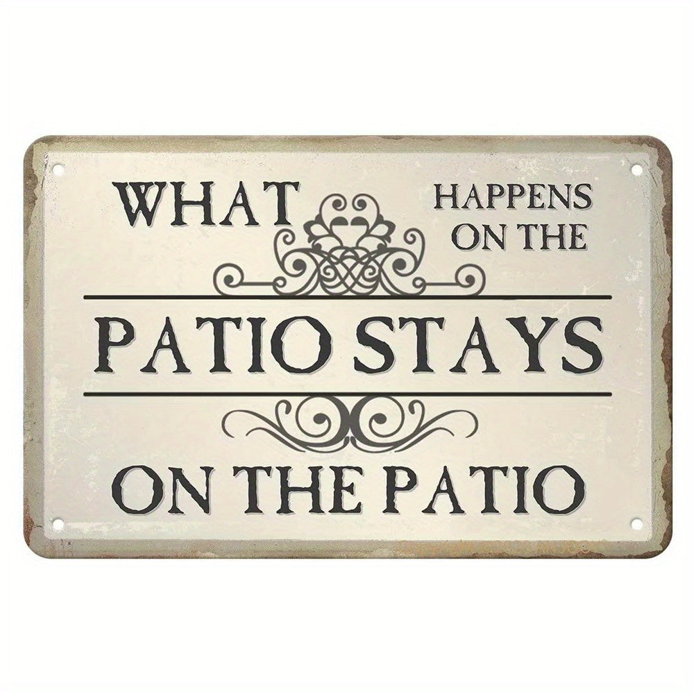 Funny Metal Tin Sign Patio Porch Signs Patio Decor Outdoor Bar Wall Decor