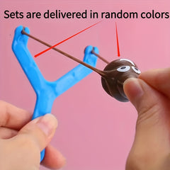 Outdoor Game Slingshot Set with Poo Soft Bullets
