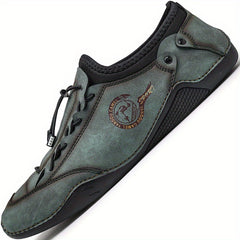 Men's Slip On Loafers with Adjustable Draw String Vintage Walking Shoes