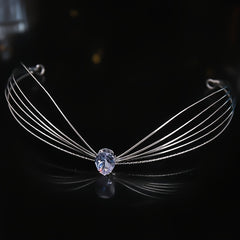 Zircon Bridal Crown Crystal Rhinestone Hairband Wedding Headband