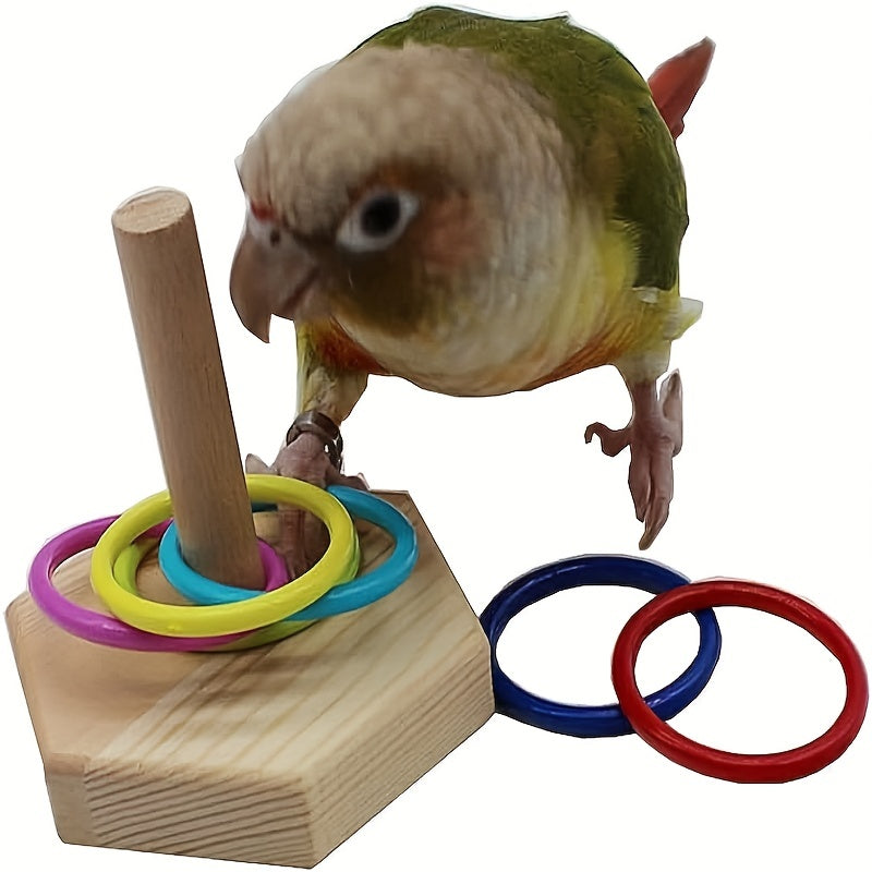 Colorful Bird Trick Toy Set for Parrots and Birds