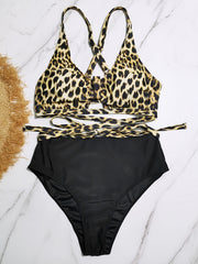 Self-tie Bra & Panty Swimsuit Two Piece Set
