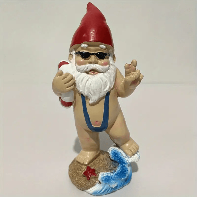Swimming Gnome Garden Statue Bikini Gnome Crafts