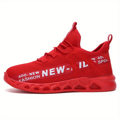 Boys' Breathable Running Shoes with Shock Absorption