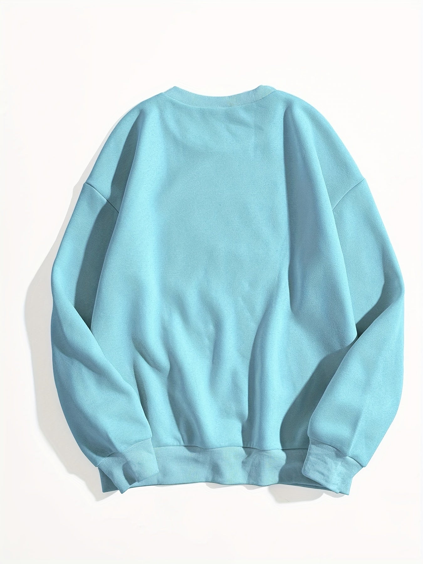 Butterfly Print Pullover Sweatshirt Long Sleeve Crew Neck for Fall & Winter