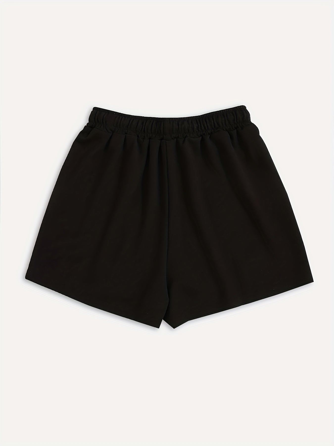 Hearts Print Hotpants Elastic Waist Casual Shorts