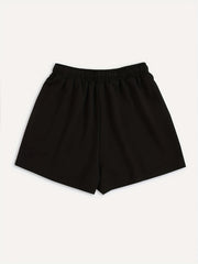 Hearts Print Hotpants Elastic Waist Casual Shorts