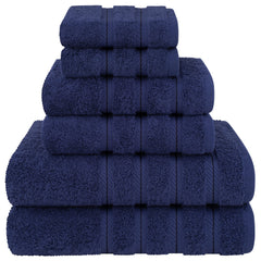 6pc Pure Cotton Towel Set for Bathroom
